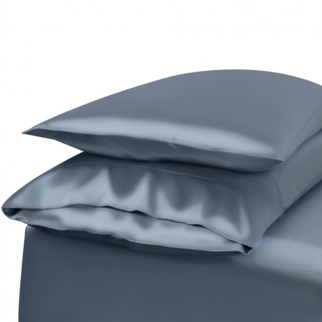 Misty Blue Envelope 22 Momme Mulberry Silk Pillowcase Canada Misty Blue Envelope 22 Momme Mulberry Silk Pillowcase Canada