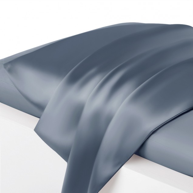 Misty Blue Envelope 22 Momme Mulberry Silk Pillowcase Canada Misty Blue Envelope 22 Momme Mulberry Silk Pillowcase Canada