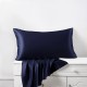 Navy Envelope 22 Momme Mulberry Silk Pillowcase Canada Navy Envelope 22 Momme Mulberry Silk Pillowcase Canada