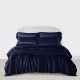 Navy 3 PCS 22 Momme Mulberry Silk Duvet Cover Set Canada Navy 3 PCS 22 Momme Mulberry Silk Duvet Cover Set Canada
