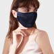 Navy & Black Double-Sided 22 Momme Silk Face Mask Canada Navy & Black Double-Sided 22 Momme Silk Face Mask Canada