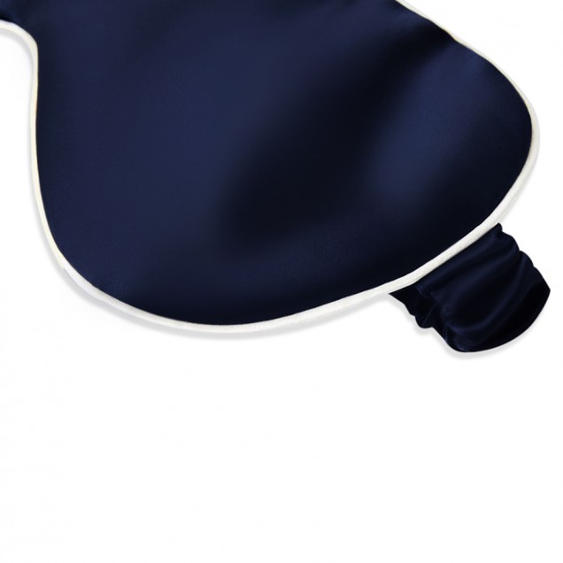 Navy & Ivory Suede Rose Silk Eye Mask Canada Navy & Ivory Suede Rose Silk Eye Mask Canada