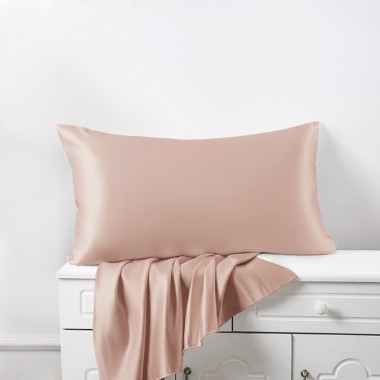 Pearl Pink 22 Momme Mulberry Silk Pillowcase with Hidden Zipper Canada