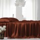 Rust Red 22 Momme Mulberry Silk Flat Sheet Canada Rust Red 22 Momme Mulberry Silk Flat Sheet Canada