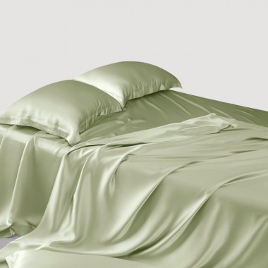 Sage Green 22 Momme Mulberry Silk Sheet Set Canada