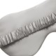Silver & Ivory Suede Rose Silk Eye Mask Canada