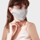 Silver & White Double-Sided 22 Momme Silk Face Mask Canada Silver & White Double-Sided 22 Momme Silk Face Mask Canada