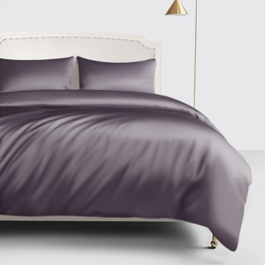 Slate Gray 22 Momme Mulberry Silk Duvet Cover Canada