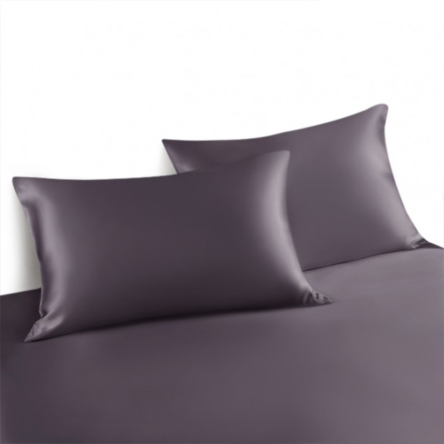 Slate Gray Envelope 22 Momme Mulberry Silk Pillowcase Canada Slate Gray Envelope 22 Momme Mulberry Silk Pillowcase Canada