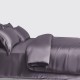 Slate Gray 3 PCS 22 Momme Mulberry Silk Duvet Cover Set Canada