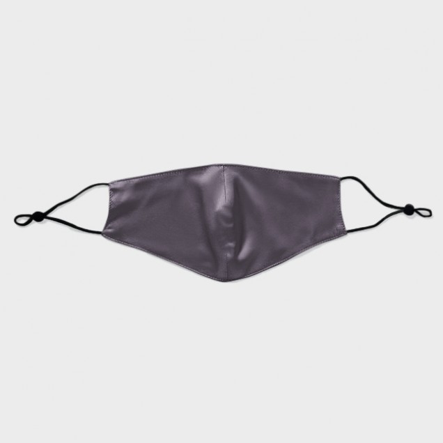 Slate Gray & Black Double-Sided 22 Momme Silk Face Mask Canada Slate Gray & Black Double-Sided 22 Momme Silk Face Mask Canada