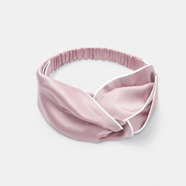 Suede Rose & Ivory Silk Headband Canada
