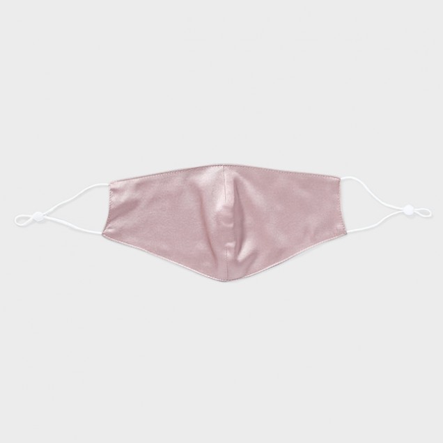 Suede Rose & White Double-Sided 22 Momme Silk Face Mask Canada
