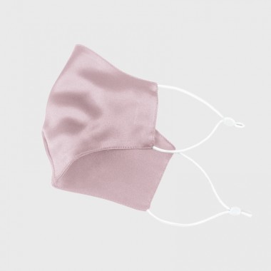 Suede Rose & White Double-Sided 22 Momme Silk Face Mask Canada