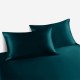 Teal 22 Momme Mulberry Silk Pillowcase with Hidden Zipper Canada Teal 22 Momme Mulberry Silk Pillowcase with Hidden Zipper Canada