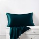 Teal 22 Momme Mulberry Silk Pillowcase with Hidden Zipper Canada Teal 22 Momme Mulberry Silk Pillowcase with Hidden Zipper Canada