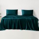 Teal 22 Momme Mulberry Silk Sheet Set Canada Teal 22 Momme Mulberry Silk Sheet Set Canada