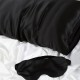 Two Piece Silk Gift Set Black Pillowcase & Eye Mask Canada Two Piece Silk Gift Set Black Pillowcase & Eye Mask Canada