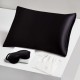 Two Piece Silk Gift Set Black Pillowcase & Eye Mask Canada Two Piece Silk Gift Set Black Pillowcase & Eye Mask Canada