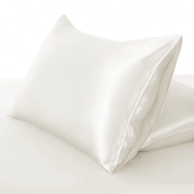Two Piece Silk Gift Set Ivory Pillowcase & Eye Mask Canada Two Piece Silk Gift Set Ivory Pillowcase & Eye Mask Canada