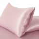 Two Piece Silk Gift Set Suede Rose Pillowcase & Eye Mask Canada Two Piece Silk Gift Set Suede Rose Pillowcase & Eye Mask Canada