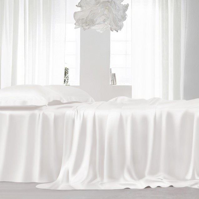 White 22 Momme Mulberry Silk Sheet Set Canada White 22 Momme Mulberry Silk Sheet Set Canada
