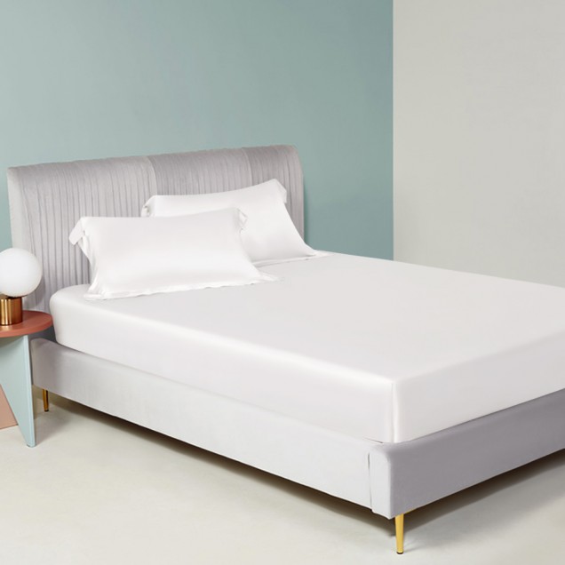 White 22 Momme Mulberry Silk Sheet Set Canada White 22 Momme Mulberry Silk Sheet Set Canada