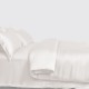 White 3 PCS 22 Momme Mulberry Silk Duvet Cover Set Canada White 3 PCS 22 Momme Mulberry Silk Duvet Cover Set Canada
